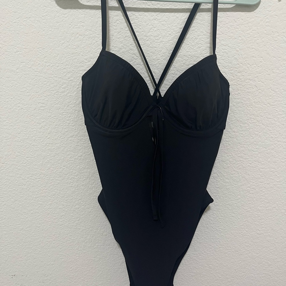 Black One Piece Swimsuit